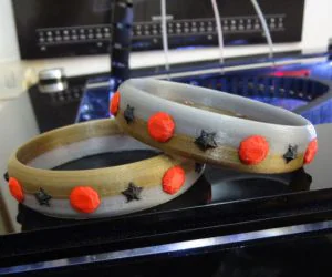 Simple Buckle Bracelet 3D Models