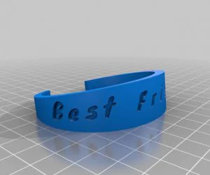 My Customized Half Circle Chain Bracelet 3D Models
