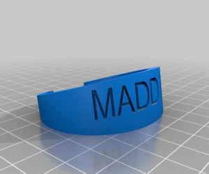 My Customized Cause Bracelet Ring 3D Models