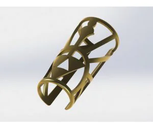Knurled Bracelet Parametric 3D Models