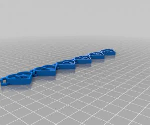 My Customized Text Heart Chain Gema 3D Models