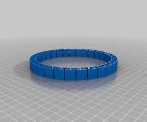 My Customized Flexible Name Bracelet 3D Models