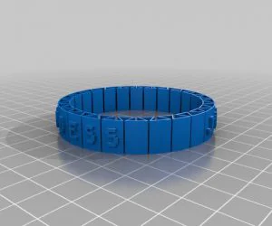 My Customized Cause Bracelet 3D Models