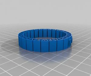 My Customized Flexible Name Bracelet 3D Models