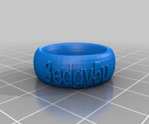 Grace Size 19 My Customized Text Ringbraceletcrown Thing 3D Models