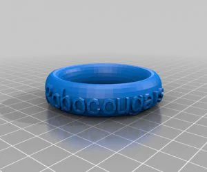 My Customized Text Ringbraceletcrown Thing 3D Models