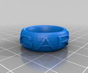 My Customized Text Ringbraceletcrown Thing 3D Models