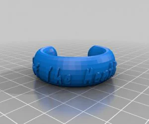 My Customized Text Ringbraceletcrown Thingkrea3D3 3D Models