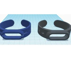 Mi Band 4 Bracelet Lock 3D Models