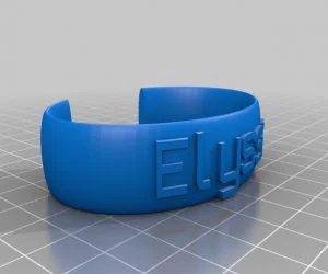 My Customized Flexible Name Bracelet 3D Models