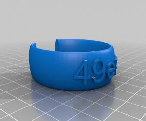 30Link Small Half Circle Chain Bracelet 3D Models