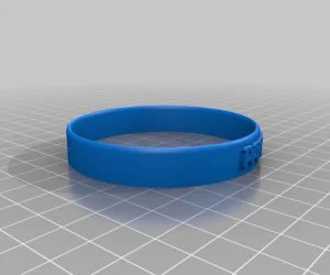 My Customized Cause Bracelet 3D Models