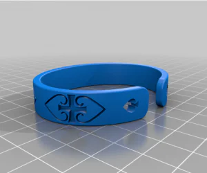 Reclosable Festival Bracelet Clip 3D Models