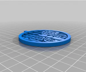 My Customized Multiline Tag Or Keychain Larger Fonts 3D Models