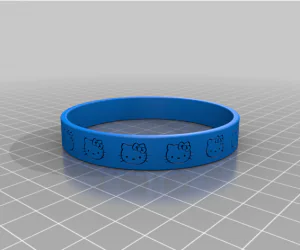 Customized Knurled Stretchlet Bracelet 3D Models