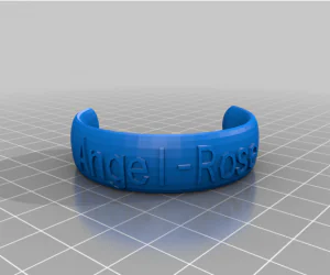 My Customized Text Ringbraceletcrown Thing 3D Models