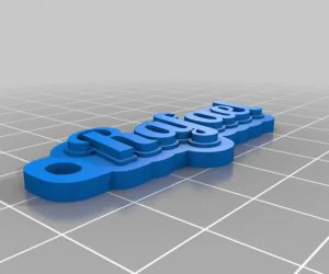 My Customized Heart Chain With Text 3D Models