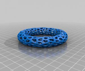 Slots Of Oval Slotted Convex Bracelet For Dual Color Print 3D Models
