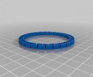 My Customized Flexible Name Bracelet 3D Models