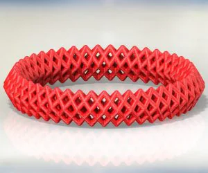 Winter Collection3D Printed Voronoi Bracelet 3D Models