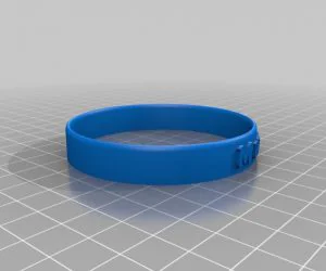 My Customized Flexible Name Bracelet Full Version 3D Models