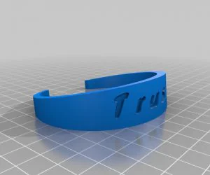 My Customized Flexible Name Bracelet 3D Models