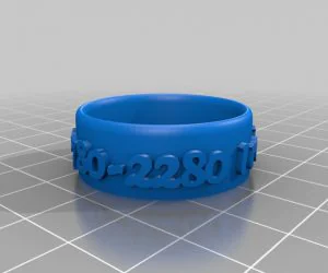 Debmy Customized Flexible Name Bracelet 3D Models