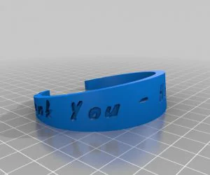 My Customized Flexible Name Bracelet Full Version 3D Models