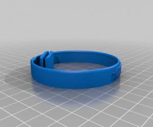 Romi Flexible Name Bracelet 3D Models