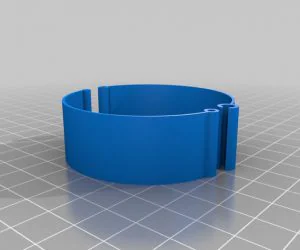 Wide Cuff Bracelet L 3D Models