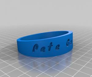 My Customized Flexible Name Bracelet 3D Models