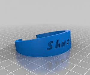 Simple Heart Bracelet 3D Models