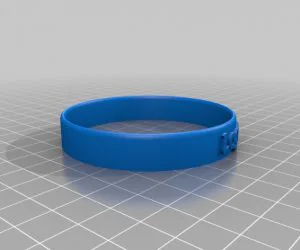 My Customized Flexible Name Bracelet Full Version 3D Models