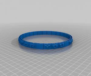 My Customized Cause Bracelet 3D Models