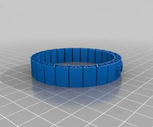 My Customized Flexible Name Bracelet 3D Models