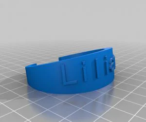 My Customized Dual Flexible Name Bracelet 3D Models