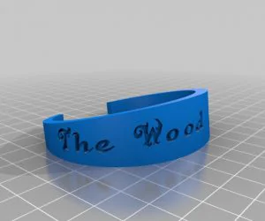 My Customized Flexible Name Bracelet Aerospace Geek 3D Models