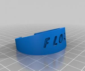 My Customized Flexible Name Bracelet Full Version 3D Models