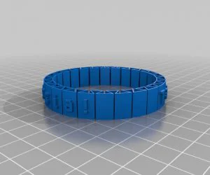 My Customized Cause Bracelet 3D Models