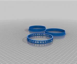 My Customized Flexible Name Bracelet 3D Models