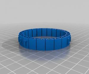 My Customized Dual Flexible Name Bracelet 3D Models