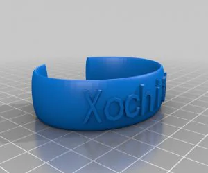 My Customized Flexible Name Bracelet Full Version 3D Models