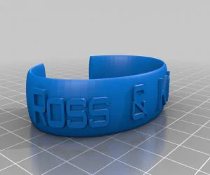 My Customized Flexible Name Bracelet 3D Models