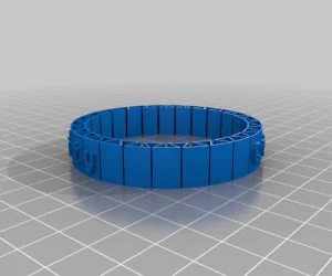 My Customized Flexible Name Bracelet 3D Models