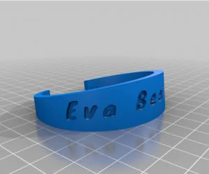 55X65 Wide Cuff Bracelet 3D Models