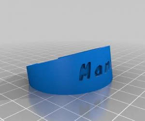 My Customized Dual Flexible Name Bracelet 3D Models