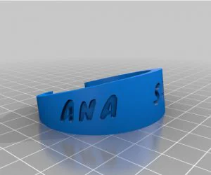 Noyan Rubber Bracelet 3 3D Models