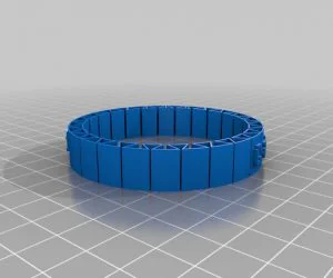 My Customized Flexible Name Bracelet Keerthi 3D Models