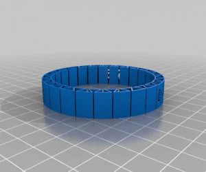 My Customized Flexible Name Bracelet Full Version 3D Models