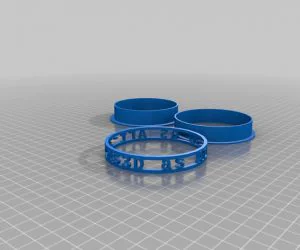 My Customized Rotating Text Bracelet 3D Models